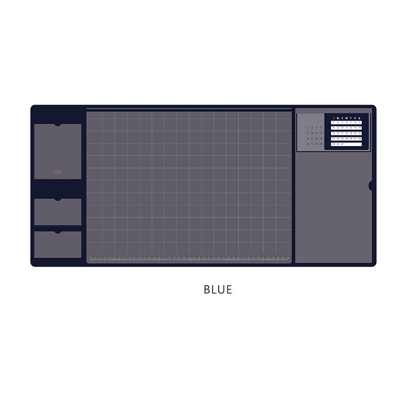 2-in-1 XXL Desk Organizer | Large PU Leather Mouse Pad & Writing Mat
