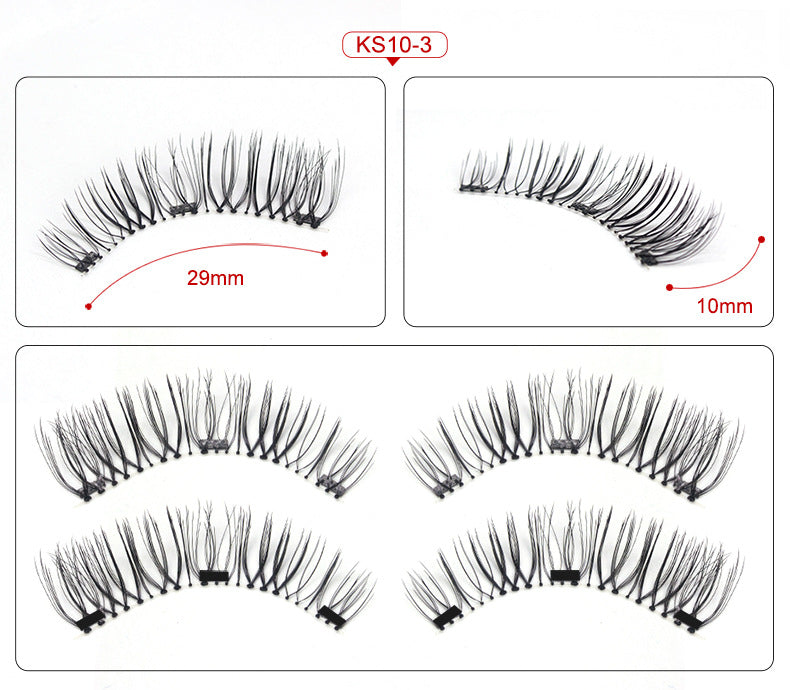 3D Magnetic False Eyelashes - Natural Look & Easy Apply (No Glue!)