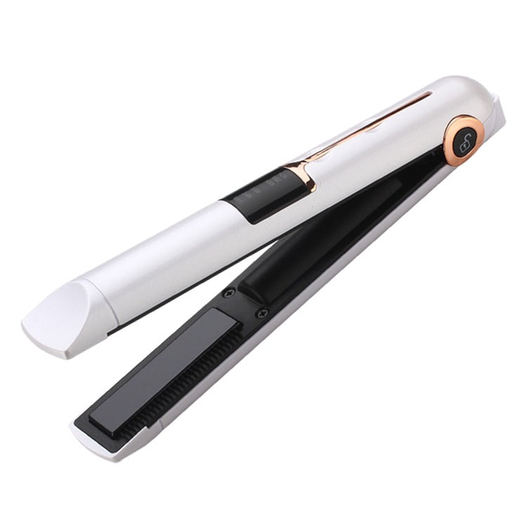 Cordless 2-in-1 Hair Straightener & Power Bank – Mini Portable Wireless Styling Brush