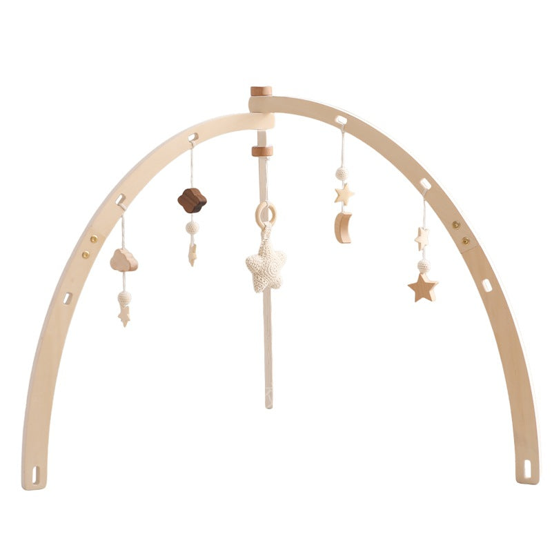 NovaGrowth™ Montessori Baby Activity Gym | Eco-Wooden Sensory Play Center