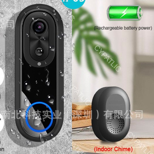 🛡️ SmartView Pro WiFi Video Doorbell | 1080P HD Dual-Band Security Camera | Tuya App Integrated | IP65 Weatherproof & Long-Life Battery 🏠⚡️