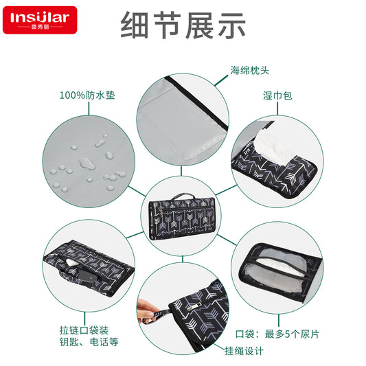 PureGuard™ Portable Baby Changing Mat | Waterproof, Foldable & Travel-Ready