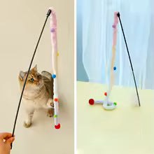 🐾 Premium Caterpillar Interactive Feather Wand – Safe & Durable Cat Teaser