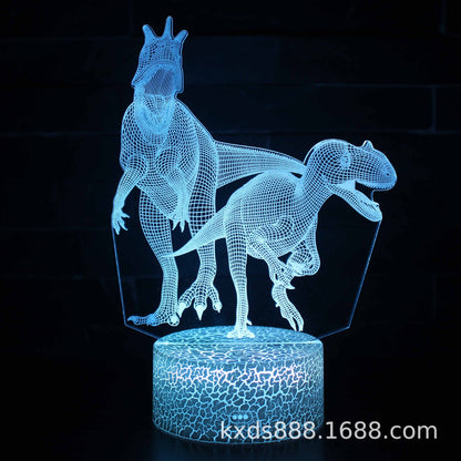 3D Magic Atmosphere Lamp | RGB Color-Changing Night Light with Touch & Remote