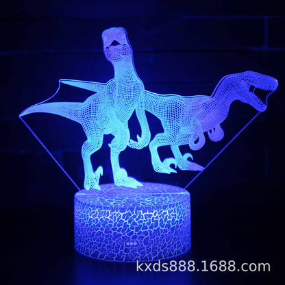 3D Magic Atmosphere Lamp | RGB Color-Changing Night Light with Touch & Remote