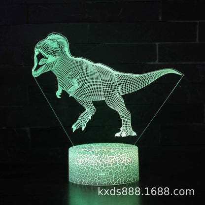 3D Magic Atmosphere Lamp | RGB Color-Changing Night Light with Touch & Remote