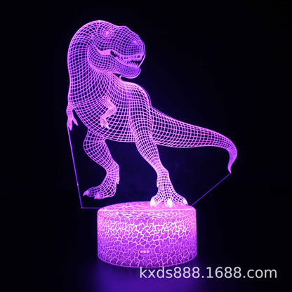 3D Magic Atmosphere Lamp | RGB Color-Changing Night Light with Touch & Remote