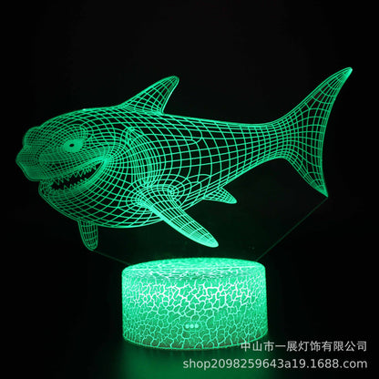 3D Illusion LED Night Light – Color-Changing Mood Lamp with Remote
