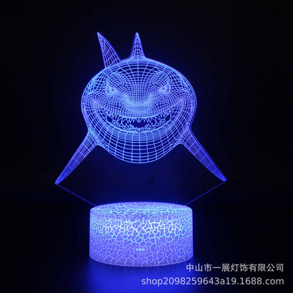 3D Illusion LED Night Light – Color-Changing Mood Lamp with Remote