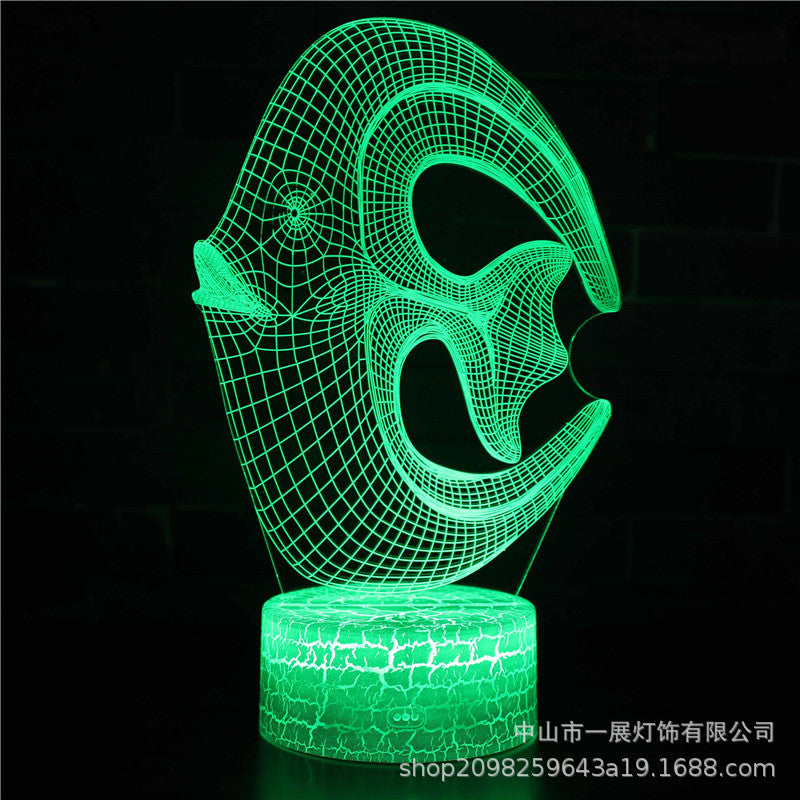 3D Illusion LED Night Light – Color-Changing Mood Lamp with Remote
