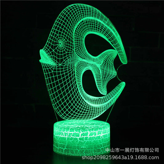 3D Illusion LED Night Light – Color-Changing Mood Lamp with Remote
