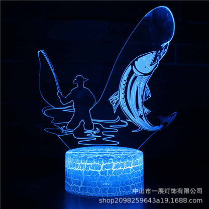 3D Illusion LED Night Light – Color-Changing Mood Lamp with Remote