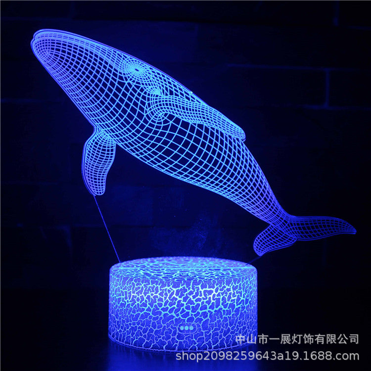 3D Illusion LED Night Light – Color-Changing Mood Lamp with Remote