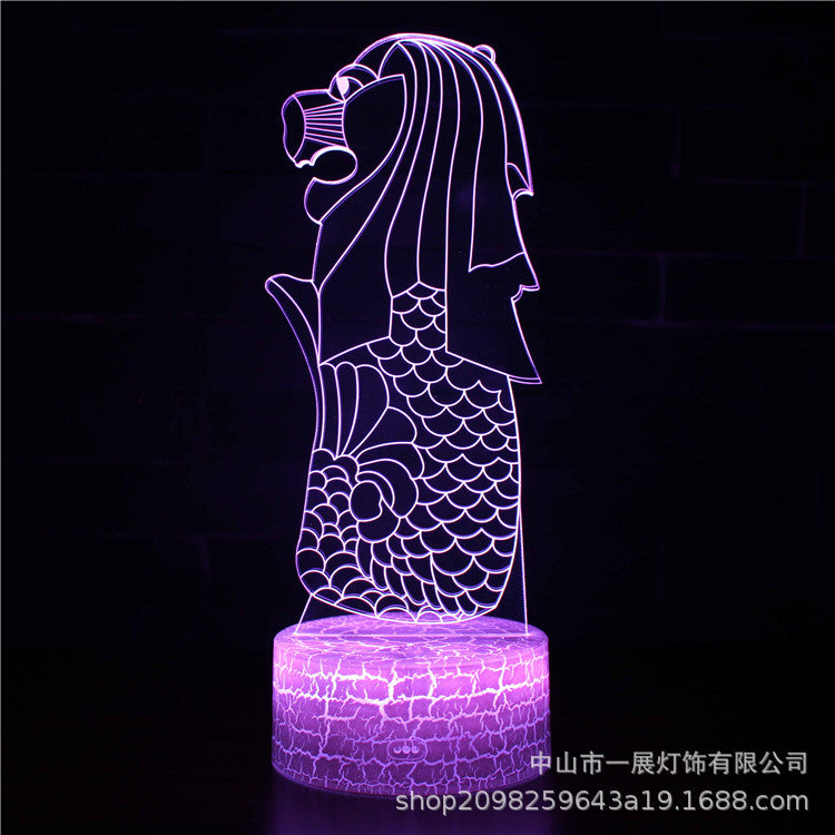 3D Illusion LED Night Light – Color-Changing Mood Lamp with Remote
