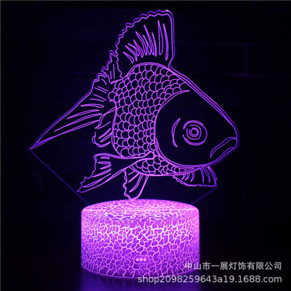 3D Illusion LED Night Light – Color-Changing Mood Lamp with Remote