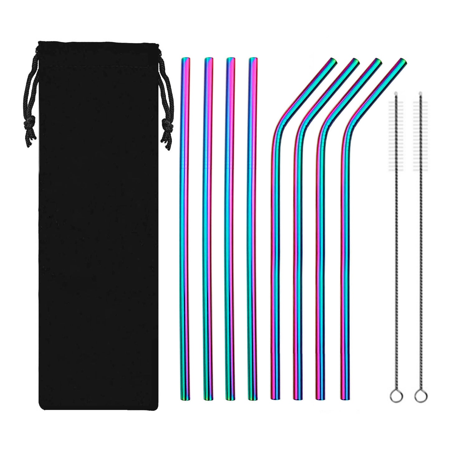 ♻️ 10-Piece Eco-Travel Pouch Set | The Ultimate Companion for Your Reusable Straws