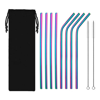 ♻️ 10-Piece Eco-Travel Pouch Set | The Ultimate Companion for Your Reusable Straws