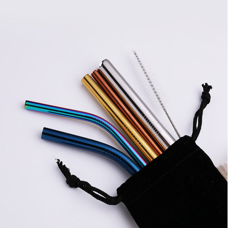♻️ 10-Piece Eco-Travel Pouch Set | The Ultimate Companion for Your Reusable Straws