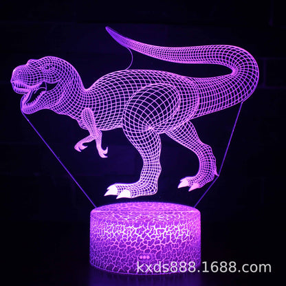 3D Magic Atmosphere Lamp | RGB Color-Changing Night Light with Touch & Remote