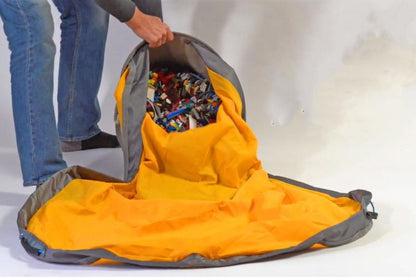 2-in-1 Toy Organizer & Play Mat | Kids Storage Bag with Drawstring