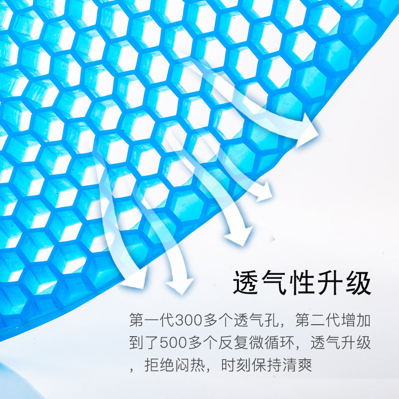 CloudComfort™ Gel Cooling Seat Cushion – Ergonomic Orthopedic Support with Breathable Honeycomb Design