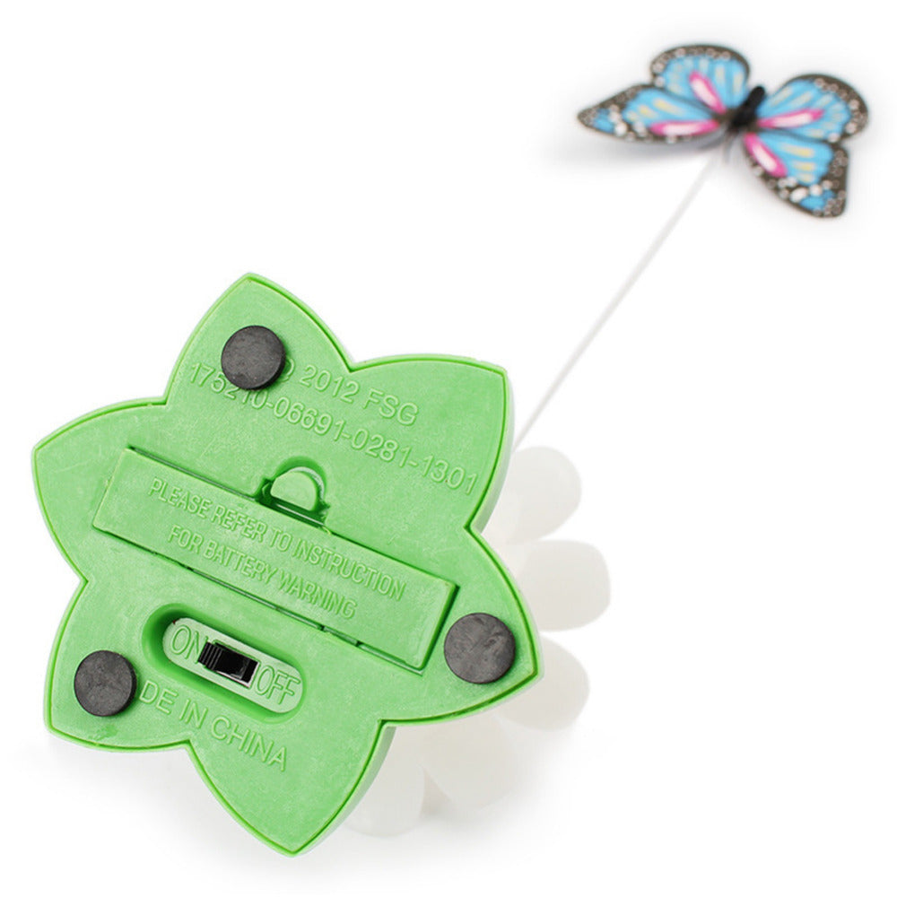 360° Automatic Rotating Cat Toy | Interactive Butterfly & Bird Hunter