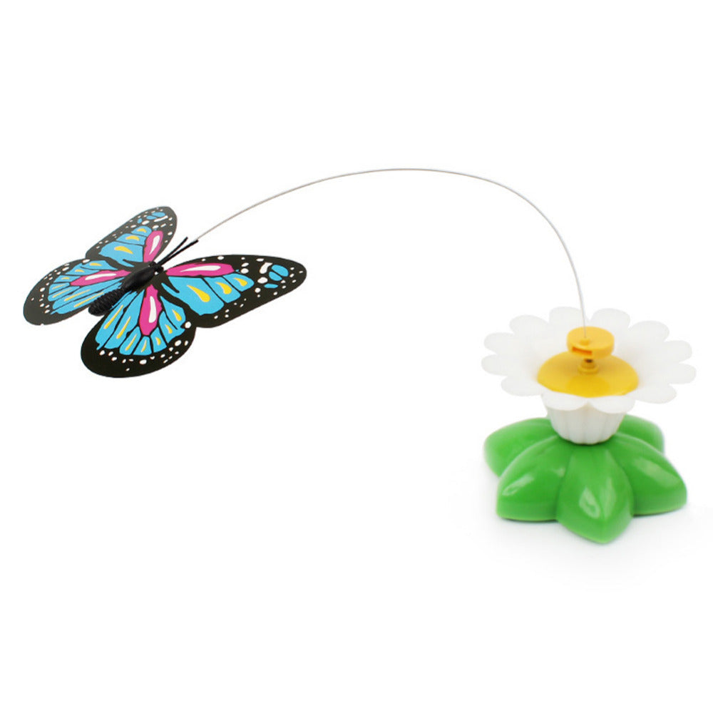 360° Automatic Rotating Cat Toy | Interactive Butterfly & Bird Hunter