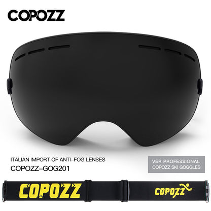 COPOZZ Pro Ski Goggles | UV400 Anti-Fog Double Lens Snow Sports Eyewear