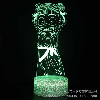 LumiDream™ 3D Illusion Stitch Night Light | Smart Touch LED Bedside Lamp for Kids