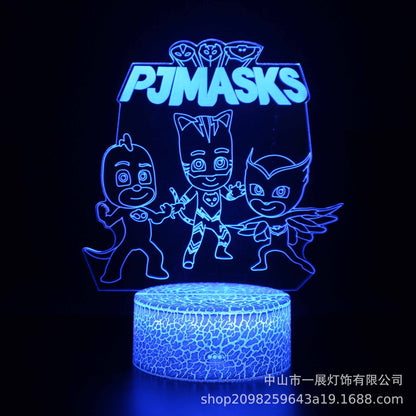 LumiDream™ 3D Illusion Stitch Night Light | Smart Touch LED Bedside Lamp for Kids