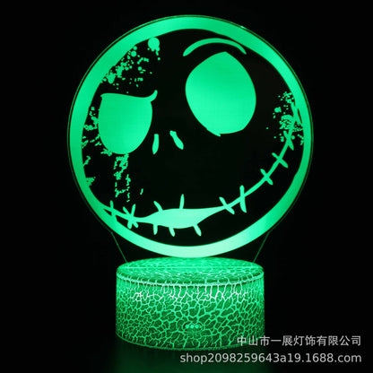 LumiDream™ 3D Illusion Stitch Night Light | Smart Touch LED Bedside Lamp for Kids