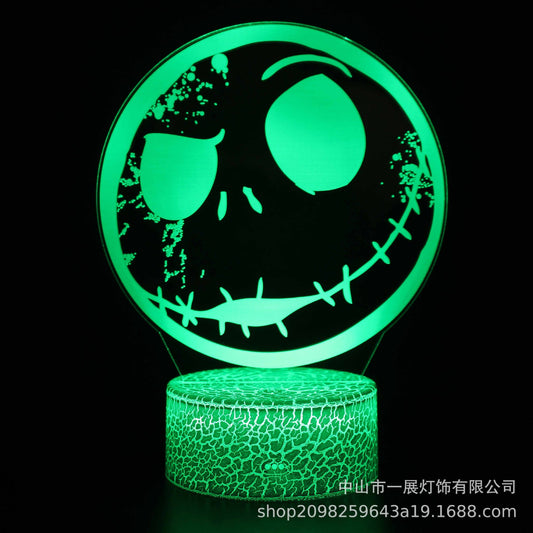 LumiDream™ 3D Illusion Stitch Night Light | Smart Touch LED Bedside Lamp for Kids