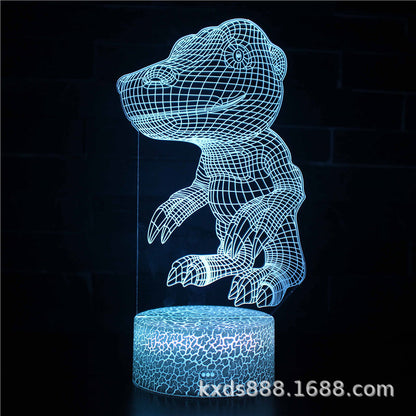 3D Magic Atmosphere Lamp | RGB Color-Changing Night Light with Touch & Remote