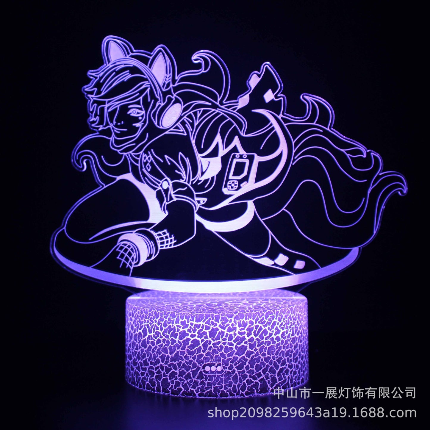 LumiDream™ 3D Illusion Stitch Night Light | Smart Touch LED Bedside Lamp for Kids