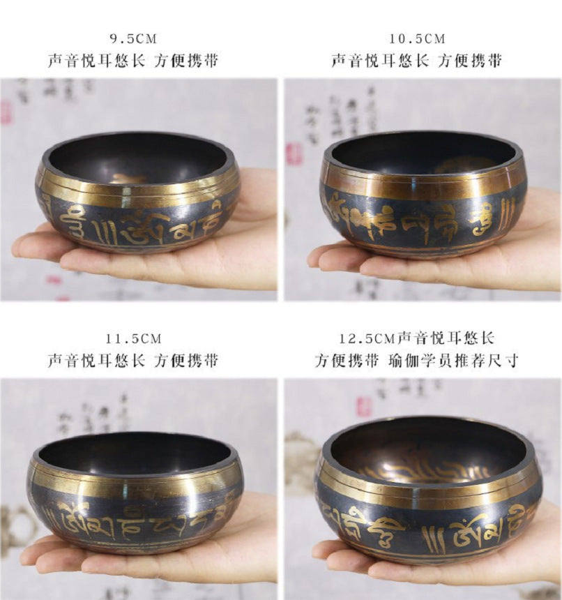 Zen Harmony Handmade Tibetan Singing Bowl – Meditation & Stress Relief (8–10.5cm)