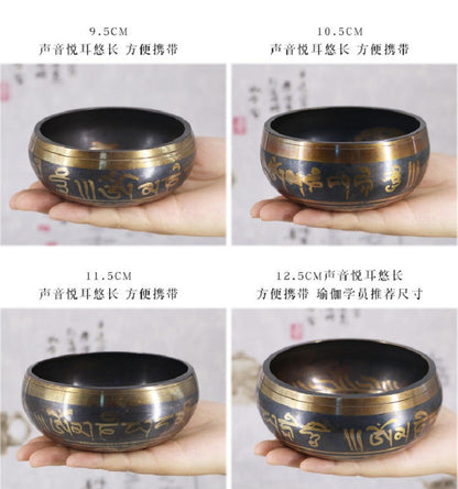 Zen Harmony Handmade Tibetan Singing Bowl – Meditation & Stress Relief (8–10.5cm)