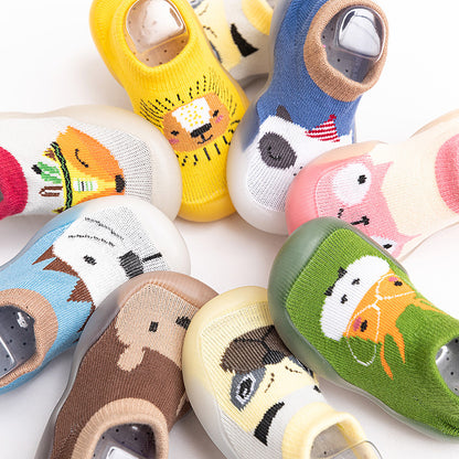 Anti-Slip Baby Boat Socks – Ultra-Soft Cotton, Non-Slip Grip (Set of 6)