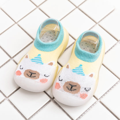 Anti-Slip Baby Boat Socks – Ultra-Soft Cotton, Non-Slip Grip (Set of 6)