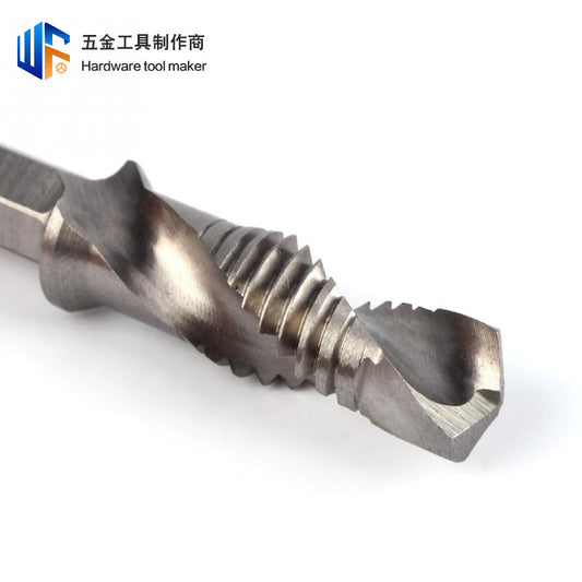 Titanium Plated HSS Metric Compound Taps – Precision Threading Drill Bits Set (M3–M10)
