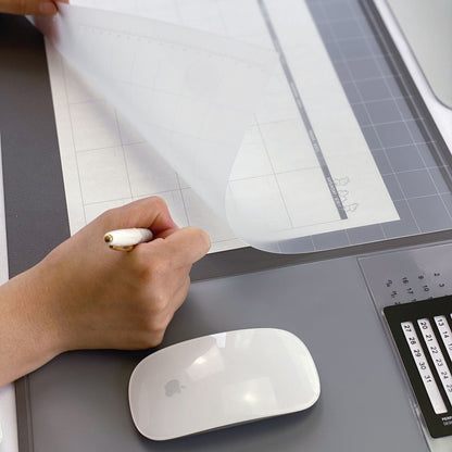 2-in-1 XXL Desk Organizer | Large PU Leather Mouse Pad & Writing Mat
