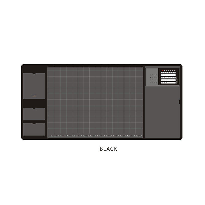 2-in-1 XXL Desk Organizer | Large PU Leather Mouse Pad & Writing Mat