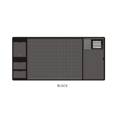 2-in-1 XXL Desk Organizer | Large PU Leather Mouse Pad & Writing Mat