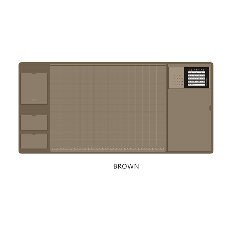 2-in-1 XXL Desk Organizer | Large PU Leather Mouse Pad & Writing Mat