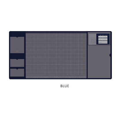 2-in-1 XXL Desk Organizer | Large PU Leather Mouse Pad & Writing Mat