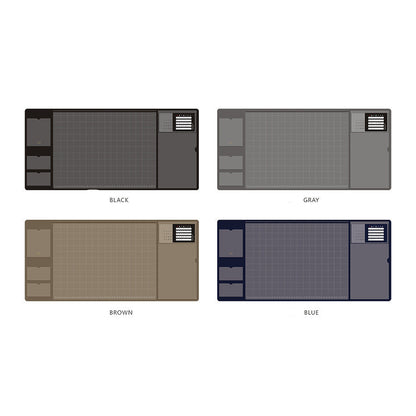 2-in-1 XXL Desk Organizer | Large PU Leather Mouse Pad & Writing Mat