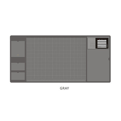 2-in-1 XXL Desk Organizer | Large PU Leather Mouse Pad & Writing Mat