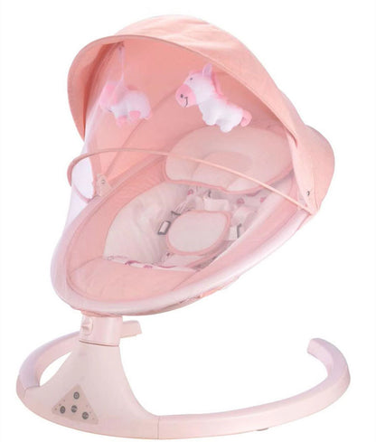 Premium Electric Baby Rocking Chair – 5-Speed Swing, Bluetooth Remote & Soothing Lullabies