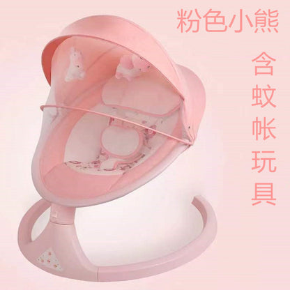 Premium Electric Baby Rocking Chair – 5-Speed Swing, Bluetooth Remote & Soothing Lullabies