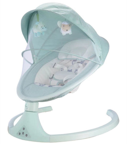 Premium Electric Baby Rocking Chair – 5-Speed Swing, Bluetooth Remote & Soothing Lullabies