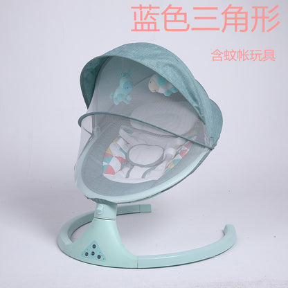 Premium Electric Baby Rocking Chair – 5-Speed Swing, Bluetooth Remote & Soothing Lullabies